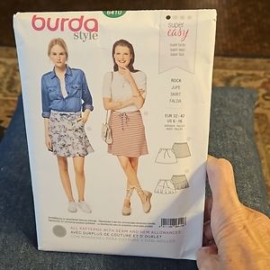 Burda style woman's skirt pattern